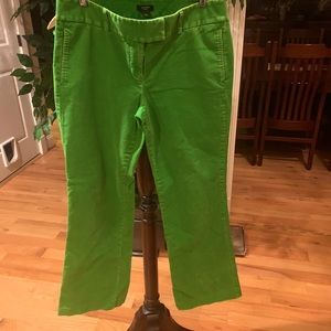 J Crew courderoy pants green size 8